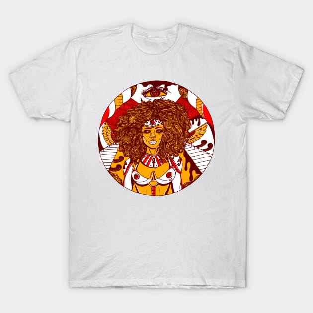 Orad Kemet Warrior T-Shirt by kenallouis